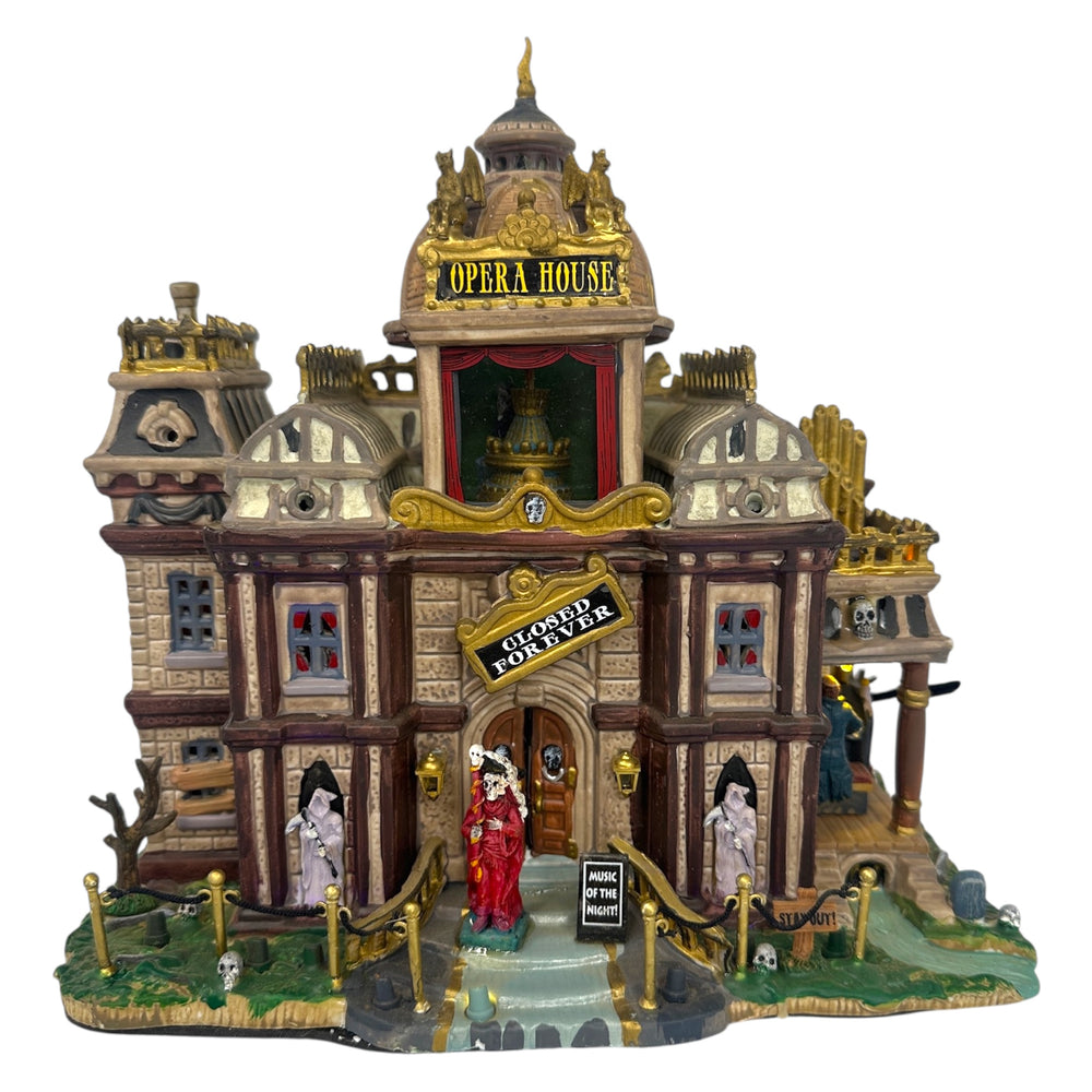 Retired Lemax Spooky Town Phantom's Opera House #95807 with Original 2009 Michael's Catalog at Eerie Emporium. 5