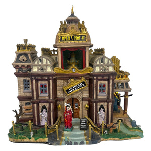 Retired Lemax Spooky Town Phantom's Opera House #95807 with Original 2009 Michael's Catalog at Eerie Emporium. 5