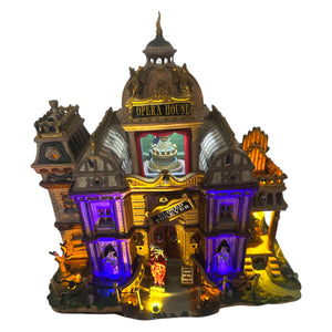 Retired Lemax Spooky Town Phantom's Opera House #95807 with Original 2009 Michael's Catalog at Eerie Emporium. 6