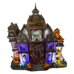 Retired Lemax Spooky Town Phantom's Opera House #95807 with Original 2009 Michael's Catalog at Eerie Emporium. 7