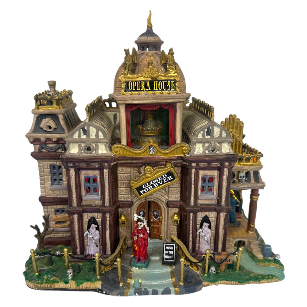 Retired Lemax Spooky Town Phantom's Opera House #95807 with Original 2009 Michael's Catalog at Eerie Emporium. 8