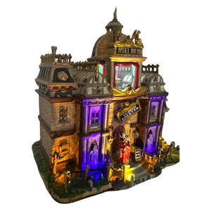 Retired Lemax Spooky Town Phantom's Opera House #95807 with Original 2009 Michael's Catalog at Eerie Emporium. 9
