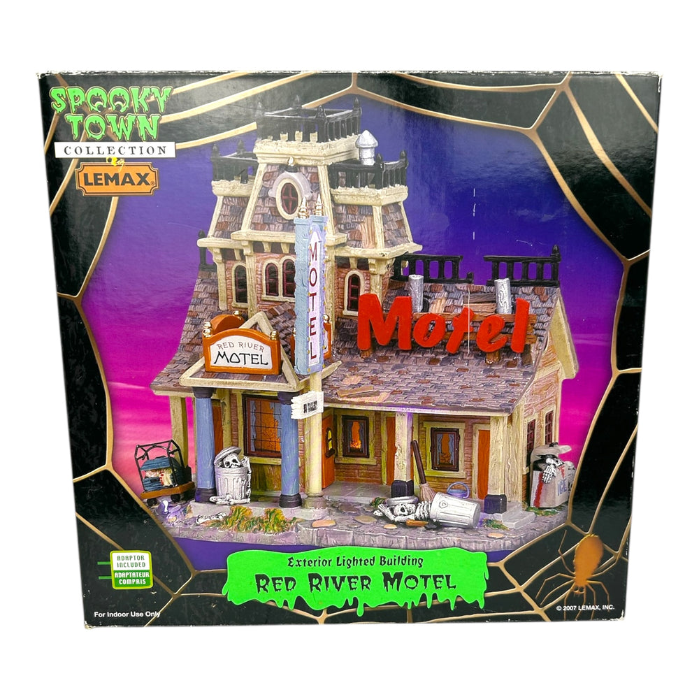 Retired Lemax Spooky Town Red River Motel #75491 at Eerie Emporium.
