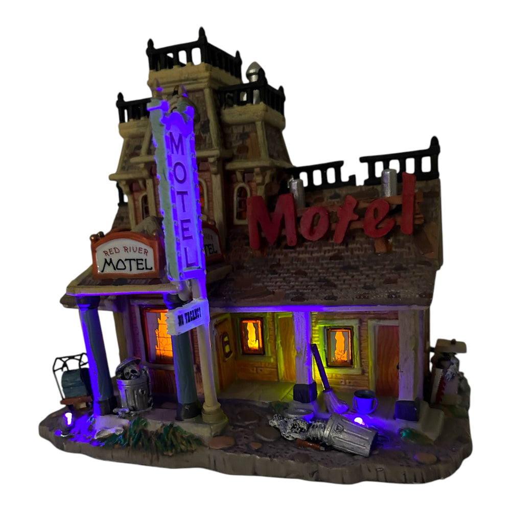 Retired Lemax Spooky Town Red River Motel #75491 at Eerie Emporium. 4