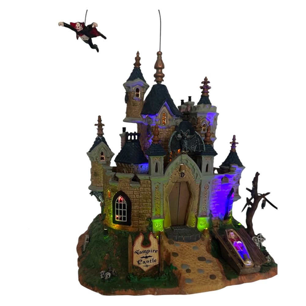 Retired Lemax Spooky Town Vampire Castle #75498 at Eerie Emporium. 10