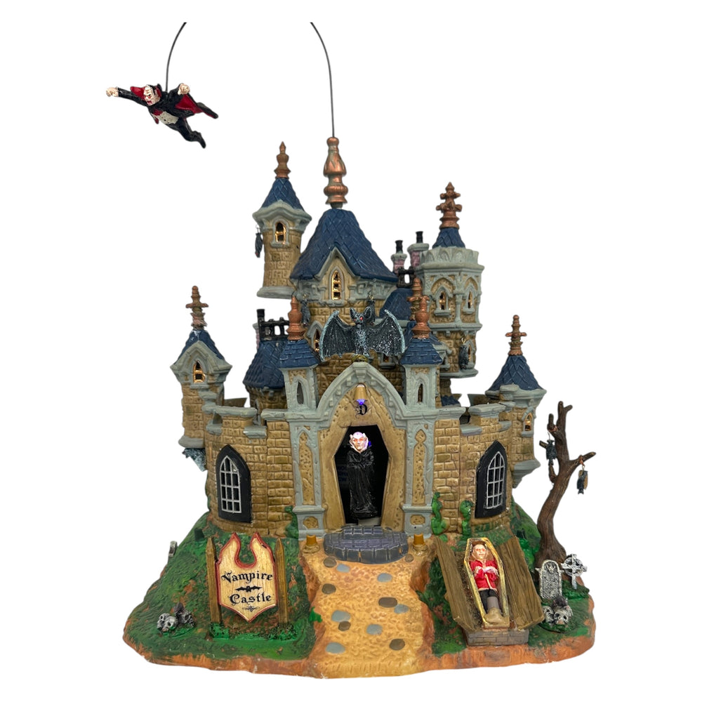 Retired Lemax Spooky Town Vampire Castle #75498 at Eerie Emporium. 4