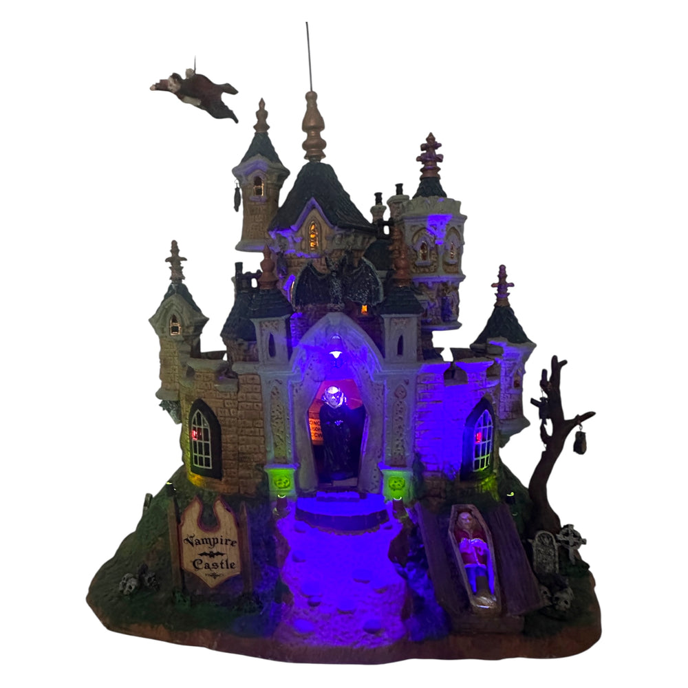 Retired Lemax Spooky Town Vampire Castle #75498 at Eerie Emporium. 5