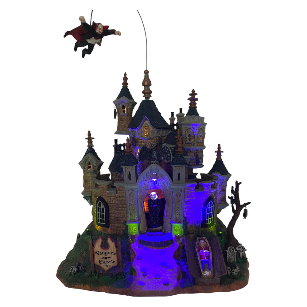 Retired Lemax Spooky Town Vampire Castle #75498 at Eerie Emporium. 6