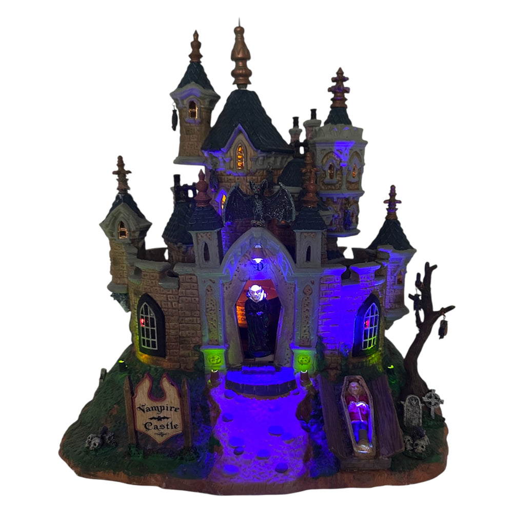 Retired Lemax Spooky Town Vampire Castle #75498 at Eerie Emporium. 7