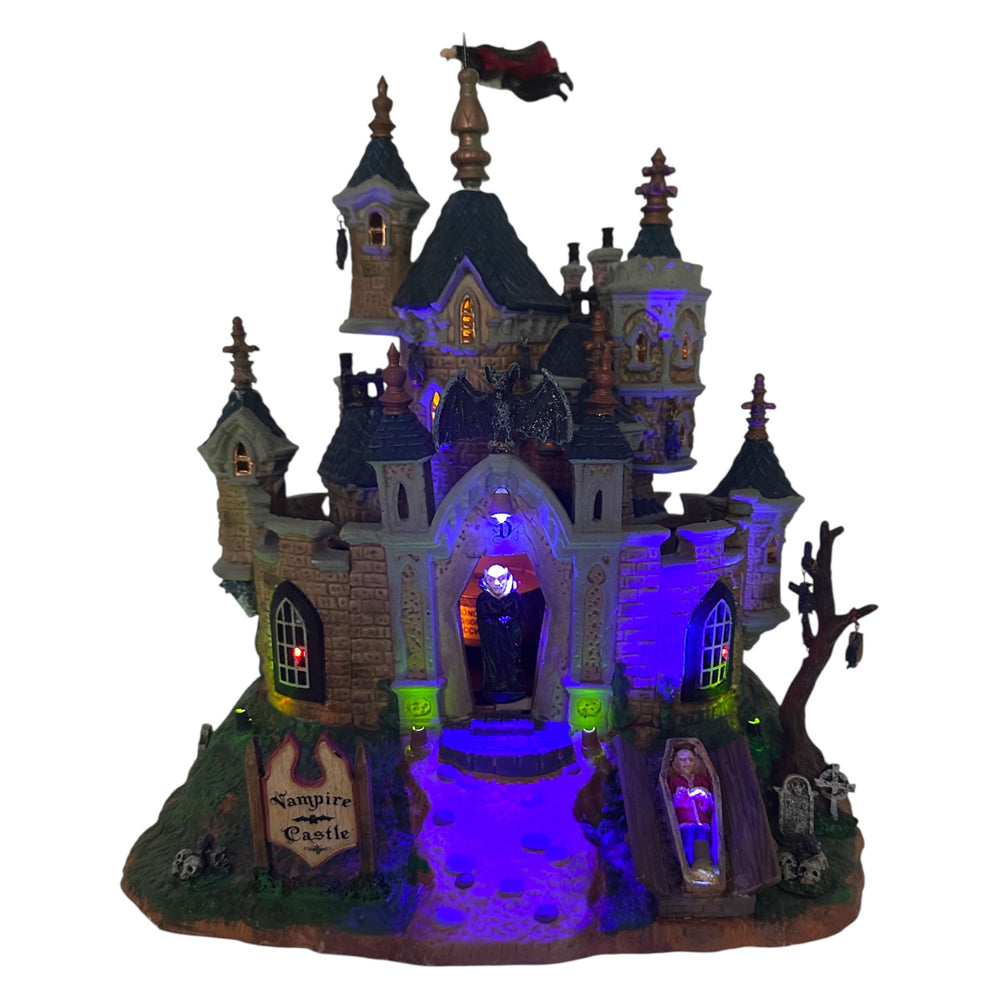Retired Lemax Spooky Town Vampire Castle #75498 at Eerie Emporium. 8