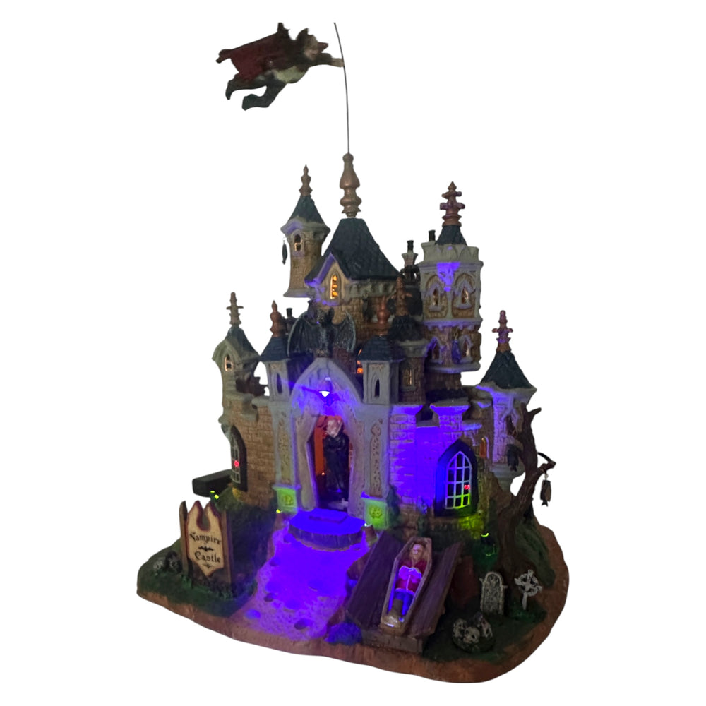 Retired Lemax Spooky Town Vampire Castle #75498 at Eerie Emporium. 9