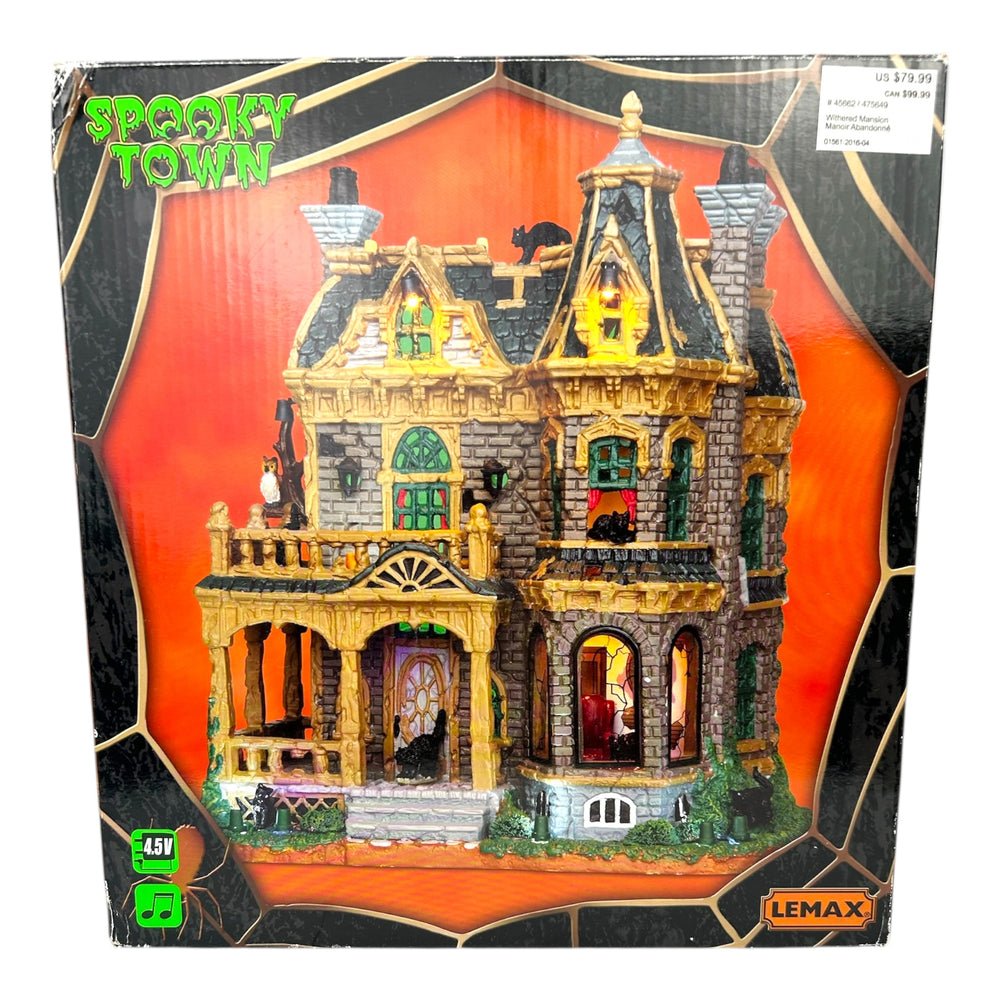 Retired Lemax Spooky Town Withered Mansion #45662 at Eerie Emporium. 2