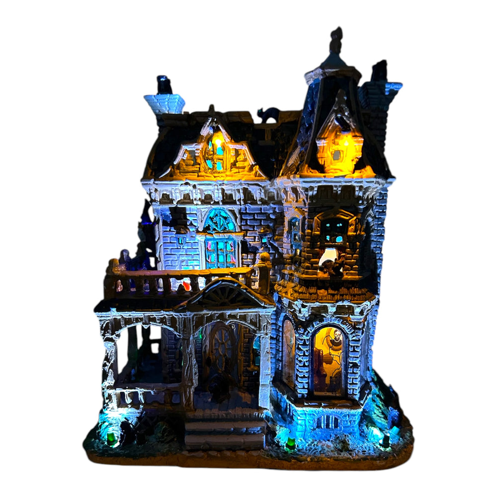 Retired Lemax Spooky Town Withered Mansion #45662 at Eerie Emporium. 3