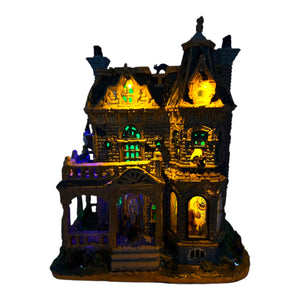Retired Lemax Spooky Town Withered Mansion #45662 at Eerie Emporium. 4