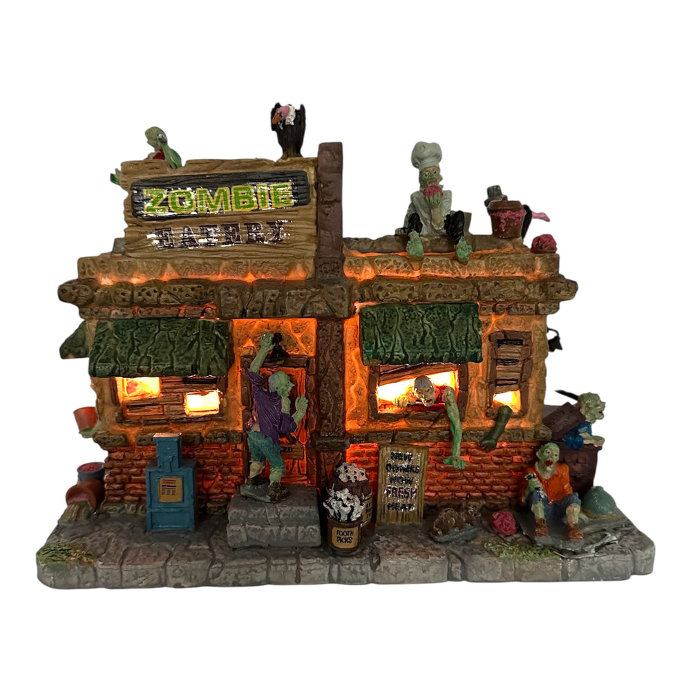 Retired Lemax Spooky Town Zombie Eatery #45673 at Eerie Emporium. 3