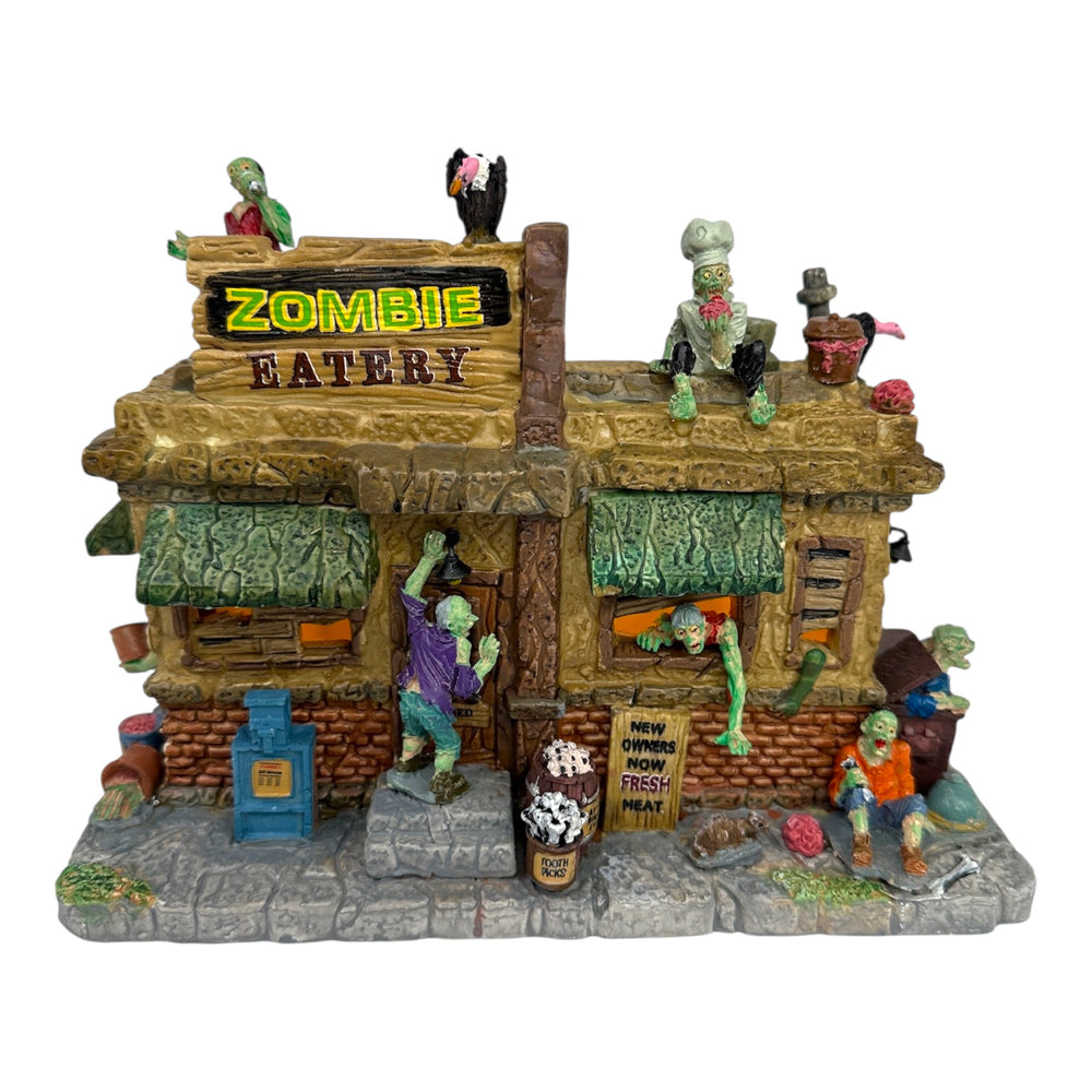 Retired Lemax Spooky Town Zombie Eatery #45673 at Eerie Emporium. 4