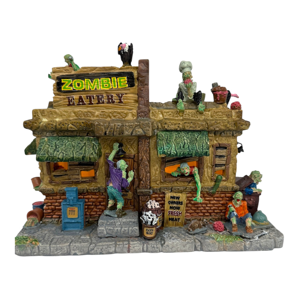 Retired Lemax Spooky Town Zombie Eatery #45673 at Eerie Emporium. 5