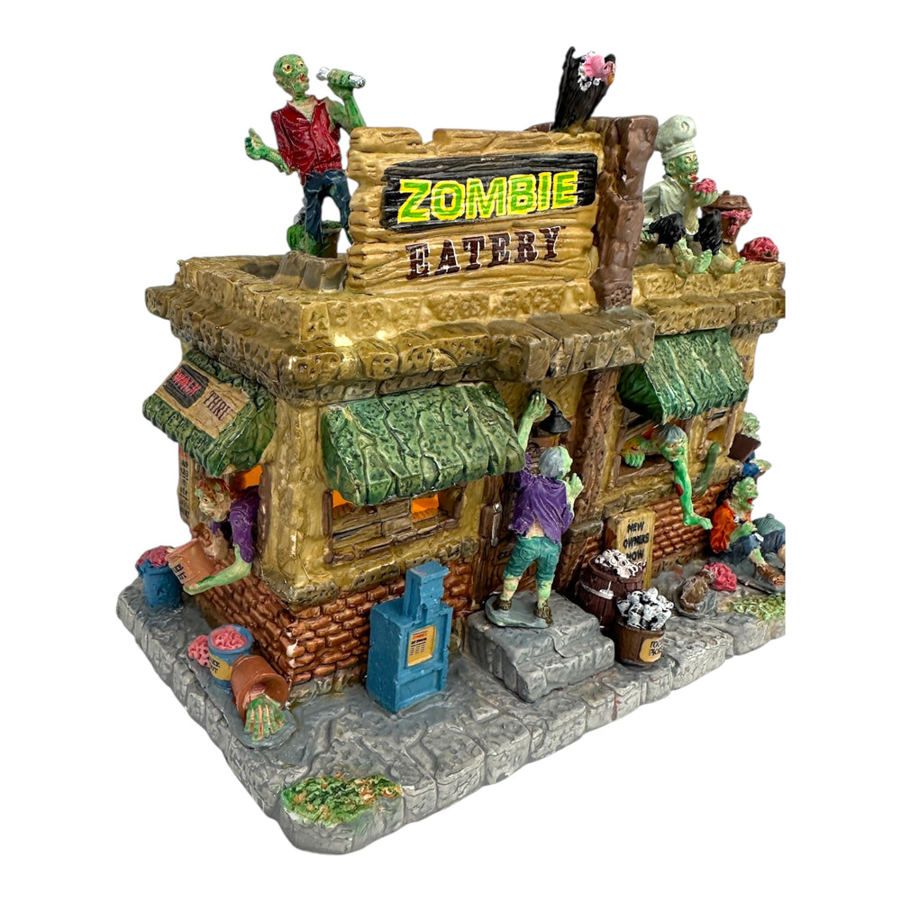 Retired Lemax Spooky Town Zombie Eatery #45673 at Eerie Emporium. 6