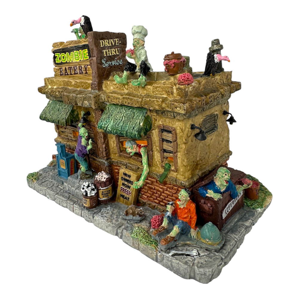Retired Lemax Spooky Town Zombie Eatery #45673 at Eerie Emporium. 7