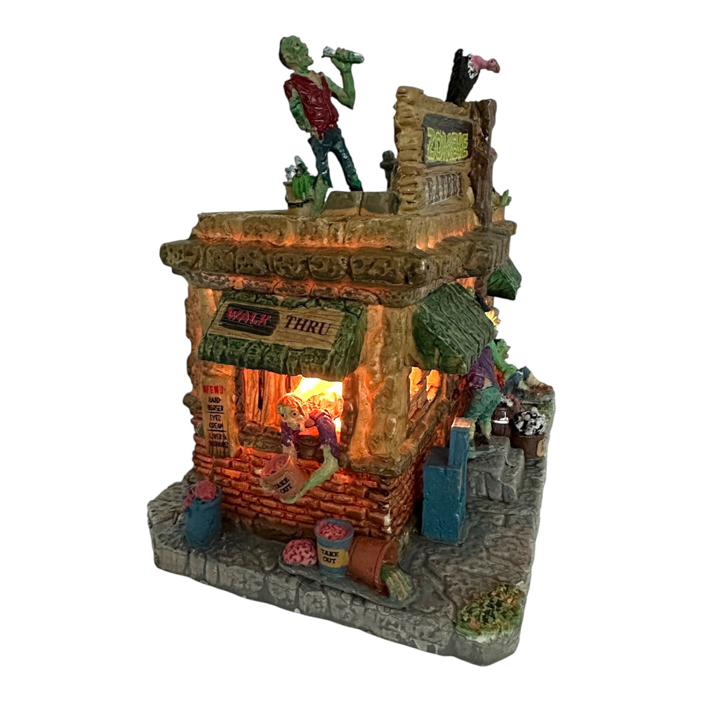 Retired Lemax Spooky Town Zombie Eatery #45673 at Eerie Emporium. 8