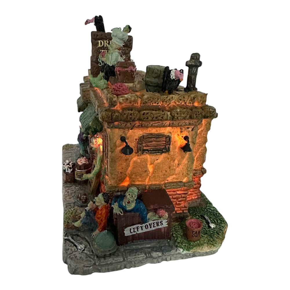 Retired Lemax Spooky Town Zombie Eatery #45673 at Eerie Emporium. 9