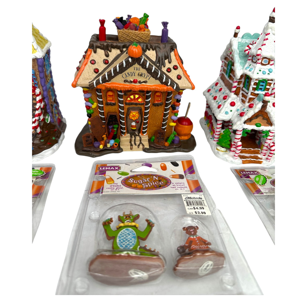 Retired Lemax Sugar N Spice Collection Lot of 6 at Eerie Emporium. 13