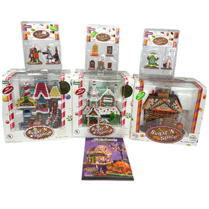 Retired Lemax Sugar N Spice Collection Lot of 6 at Eerie Emporium. 3