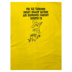 Vintage 1980s Smiley Hollow Hayride & Barndance Company Fall T-Shirt ~ Large Single Stitch at Eerie Emporium. 3