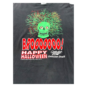 Vintage 1991 Miller Genuine Draft Beer Happy Halloween Monster T-Shirt ~ Single Stitch XL at Eerie Emporium. 4