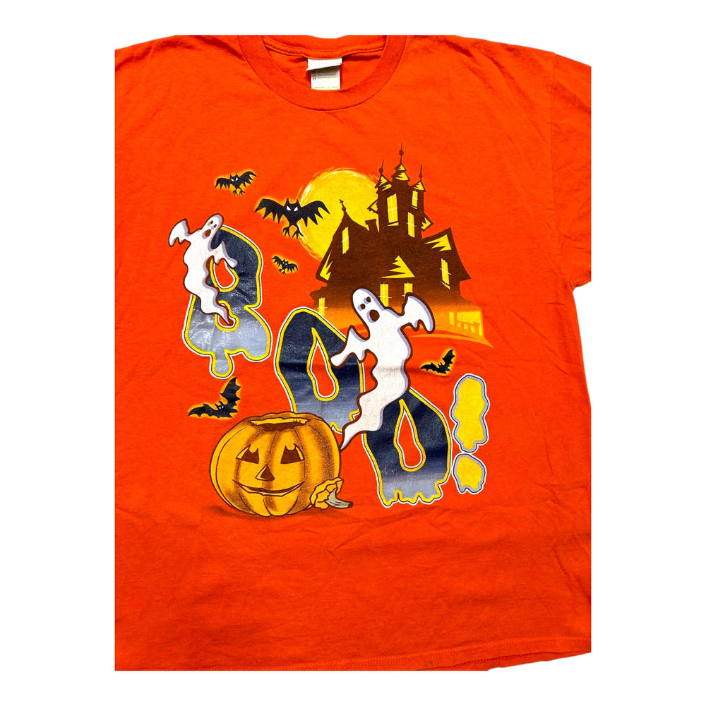 Vintage Bobbie Brooks BOO with Ghosts, Bats & Haunted Mansion T-Shirt ~ XL at Eerie Emporium. 4