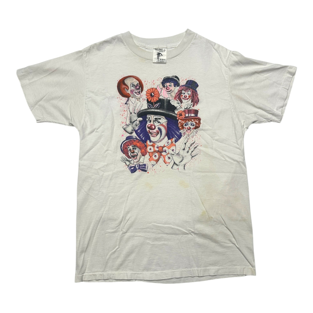 Vintage Creepy Clowns Single Stitch T-Shirt L/XL at Eerie Emporium.