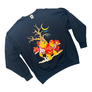 Vintage Disney Winnie The Pooh Halloween Crewneck Double Sided 1990s XL ~ Tigger Piglet at Eerie Emporium. 3