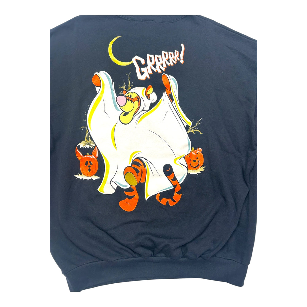 Vintage Disney Winnie The Pooh Halloween Crewneck Double Sided 1990s XL ~ Tigger Piglet at Eerie Emporium. 6