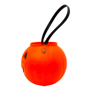Vintage General Foam Plastics Jack-O'-Lantern Candy Bucket ~ 1970s / 1980s Blow Mold at Eerie Emporium. 2