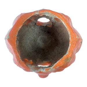 Vintage Halloween 1940s Double Sided Paper Mache Jack-O'-Lantern at Eerie Emporium.