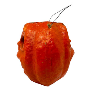 Vintage Halloween 1940s Double Sided Paper Mache Pulp Jack-O'-Lantern at Eerie Emporium.