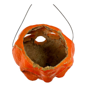 Vintage Halloween 1940s Double Sided Paper Mache Pulp Jack-O'-Lantern at Eerie Emporium.