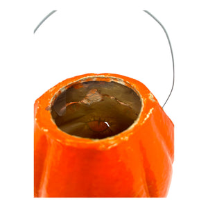 Vintage Halloween 1940s Large Paper Mache Pulp Jack-O'-Lantern Pumpkin at Eerie Emporium.