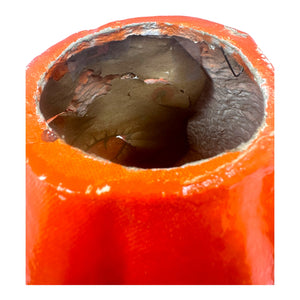 Vintage Halloween 1940s Large Paper Mache Pulp Jack-O'-Lantern Pumpkin at Eerie Emporium.