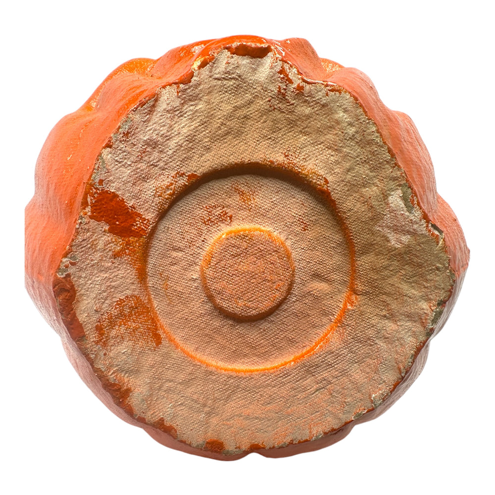 Vintage Halloween 1940s Large Paper Mache Pulp Jack-O'-Lantern Pumpkin at Eerie Emporium.