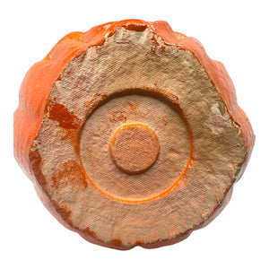 Vintage Halloween 1940s Large Paper Mache Pulp Jack-O'-Lantern Pumpkin at Eerie Emporium.