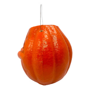 Vintage Halloween 1940s Large Paper Mache Pulp Jack-O'-Lantern Pumpkin at Eerie Emporium.