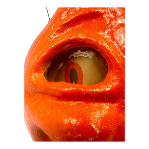 Vintage Halloween 1940s Large Paper Mache Pulp Jack-O'-Lantern Pumpkin at Eerie Emporium.