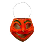Vintage Halloween 1940s Paper Mache Pulp Pumpkin Jack-O'-Lantern at Eerie Emporium.