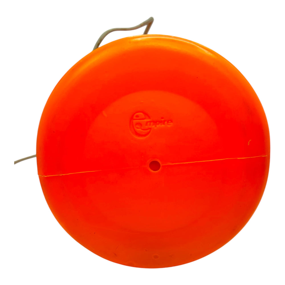 Vintage Halloween 1960s Empire Jack-O'-Lantern on Cat with Flying Witches Blow Mold Lamp at Eerie Emporium. 10