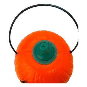 Vintage Halloween 1970s Tico Toys Senior Lite-Up Pumpkin Blow Mold Toy ~ 4.5" Battery Operated at Eerie Emporium. 10