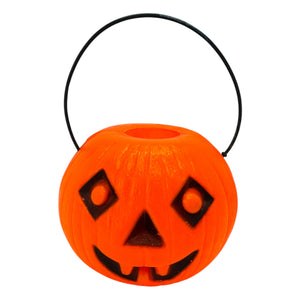 Vintage Halloween 1970s Tico Toys Senior Lite-Up Pumpkin Blow Mold Toy ~ 4.5" Battery Operated at Eerie Emporium. 11