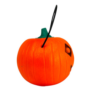 Vintage Halloween 1970s Tico Toys Senior Lite-Up Pumpkin Blow Mold Toy ~ 4.5" Battery Operated at Eerie Emporium. 6
