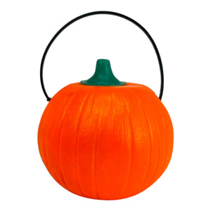 Vintage Halloween 1970s Tico Toys Senior Lite-Up Pumpkin Blow Mold Toy ~ 4.5" Battery Operated at Eerie Emporium. 8