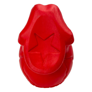 Vintage Halloween 1990s Jumbo Blow Mold Red Skeleton Skull with Spider Candy Container at Eerie Emporium. 9